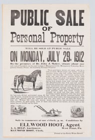 2 VINTAGE AMERICAN BROADSIDES