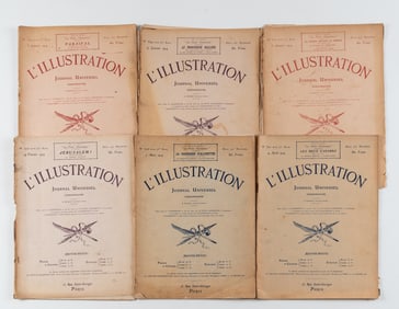 8 VINTAGE DESIGN MAGAZINES [L'ILLUSTRATION, FORTUNE]