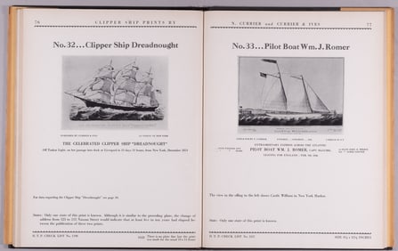 CLIPPER SHIP PRINTS BY CURRIER & IVES LIBRARY EDITION BOOK