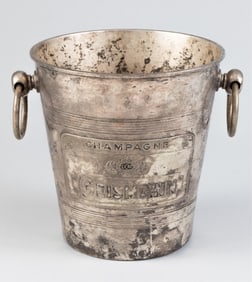 ANTIQUE FRENCH GEISMANN SILVER PLATE CHAMPAGNE BUCKET