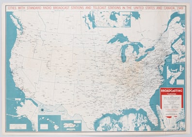 2 VINTAGE SOUVENIR MAPS OF AMERICA