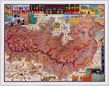JO MORA GRAND CANYON PICTORIAL MAP