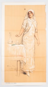 VINTAGE ASPIRINE DU RHONE MAURICE ELIOT POSTER
