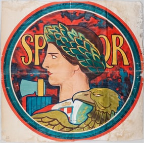 SPQR EMBLEM OF ITALY 1917 POSTER E.H. BLASHFIELD