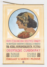 VINTAGE CZECH SWEETS AND CHOCOLATE COMPANY CALENDAR TOP