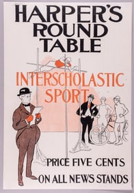EDWARD PENFIELD HARPER'S ROUND TABLE SPORT POSTER