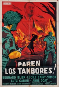 PAREN LOS TAMBORES! FRENCH MOVIE POSTER IN SPANISH