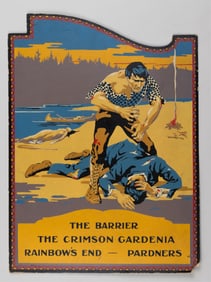 VINTAGE THEATER ADVERTISEMENT FOR WESTERN MOVIE