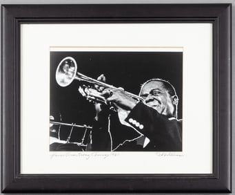 LOUIS ARMSTRONG 1961 CHICAGO PHOTO BY TED WILLIAMS