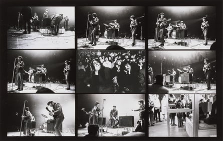 11 ORIGINAL THE BEATLES FIRST US CONCERT NEGATIVE PHOTOS