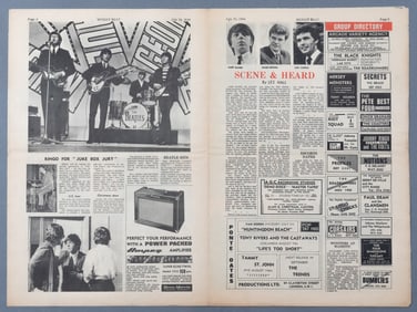 5 THE BEATLES MERSEY BEAT MAGAZINES
