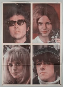 2 BOB DYLAN FINNISH CENTERFOLD POSTERS