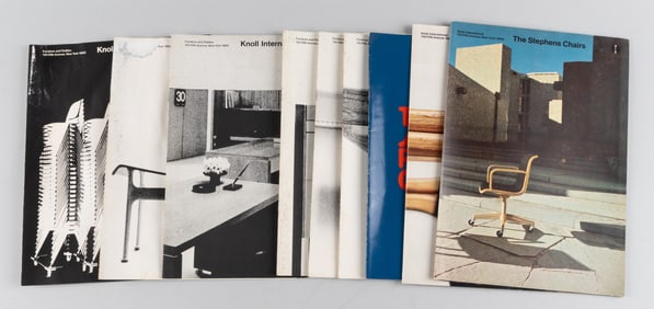 9 KNOLL INTERNATIONAL FURNITURE ADVERTISEMENT BOOKLETS