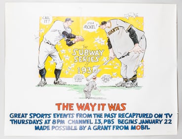 THE WAY IT WAS - SUBWAY SERIES OF 1936 POSTER