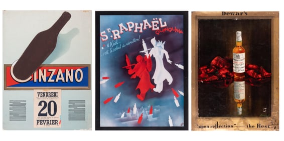 3 VINTAGE ALCOHOL ADVERTISEMENTS