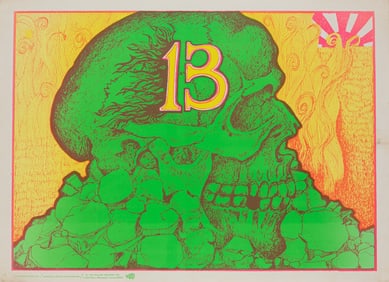 1969 CALIFORNIA COCKTAIL PSYCHEDELIC HEADSHOP POSTER