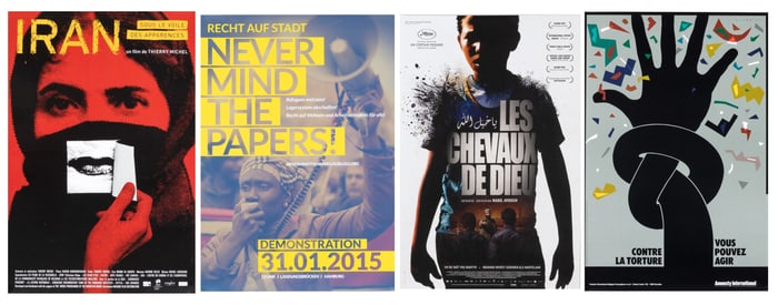 4 INTERNATIONAL AMNESTY FOR REFUGEES POSTERS