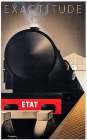 EXACTITUDE ETAT FIX-MASSEAU FRENCH TRAVEL POSTER