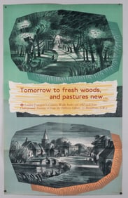 LONDON TRANSPORT POSTER FRESH WOODS by BARNETT FREEDMAN
