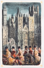 LONDON TRANSPORT POSTER WESTMINSTER BRIAN ALDERIDGE