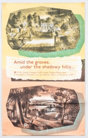 AMID THE GROVES BARNETT FREEDMAN LONDON TRANSPORT POSTER