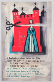 LONDON TRANSPORT POSTER THE TOWER OF LONDON BY HANS UNGER