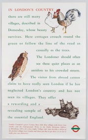 LONDON TRANSPORT POSTER LONDON'S COUNTRY LEONARD DEIGHTON