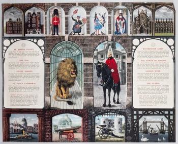 VISITOR'S LONDON TRAVEL POSTER BY DAVID GENTLEMAN