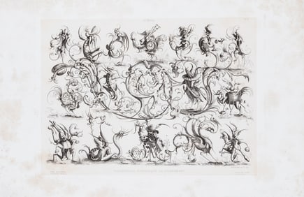 VINTAGE FRENCH ENGRAVING HISTORIQUE DE L'ORNEMENT