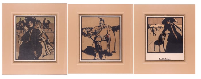 3 SIR WILLIAM NICHOLSON LITHOGRAPH PRINTS
