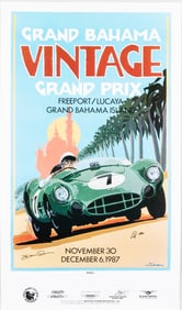 VINTAGE DENNIS SIMON CAR POSTERS