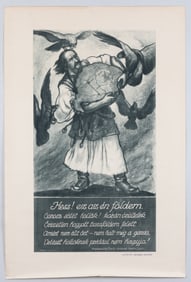 'HESS! THIS IS MY LAND' HUNGARIAN POSTER