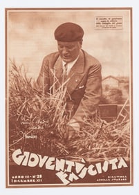 MUSSOLINI FASCIST PROPAGANDA POSTER