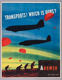 WWII PLANE RECOGNITION TEST POSTER TRANSPORTS! WHICH IS OURS