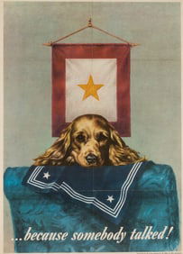 BECAUSE SOMEBODY TALKED HOME FRONT POSTER