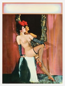 VINTAGE STOCK PIN UP GIRL CALENDAR TOP
