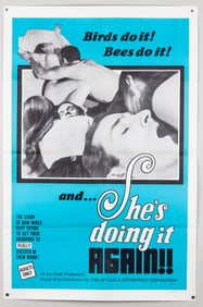 5 VINTAGE X-RATED ONE-SHEET MOVIE POSTERS