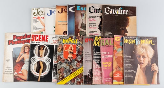 15 VINTAGE ADULT MAGAZINES