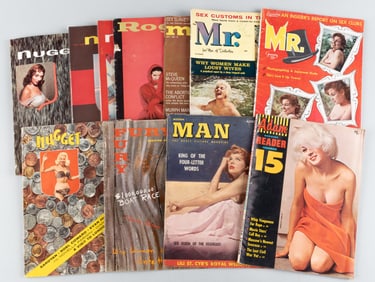 11 VINTAGE ADULT MAGAZINES