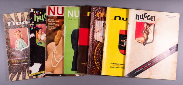 8 VINTAGE NUGGET ADULT MAGAZINES