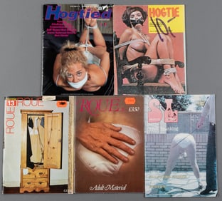 5 VINTAGE X-RATED FETISH ADULT MAGAZINES