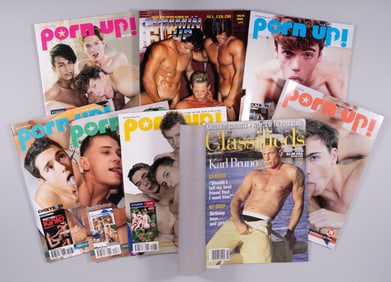 8 ADULT GAY EROTICA MAGAZINES