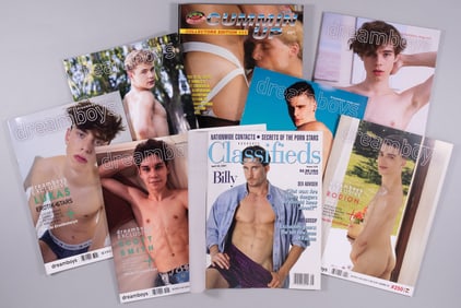 8 ADULT GAY EROTICA MAGAZINES