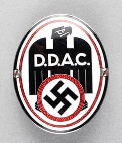 NAZI D.D.A.C. CLUB VEHICLE PLAQUE