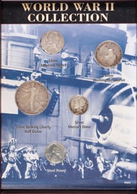 WWII AMERICAN SILVER COIN COLLECTION