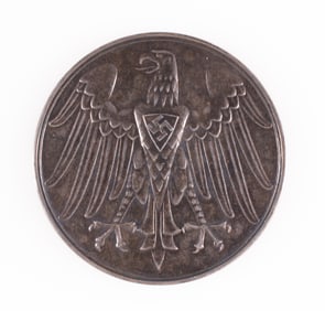 WWII CASED NAZI LIFE SAVING MEDAL IN SILVER