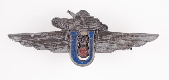 WWII CROATIAN USTASE TANK BADGE BRACA KNAUS
