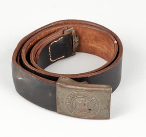 WWII GERMAN HEER BELT AND BUCKLE