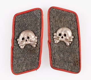 WWII GERMAN PANZER STURM ARTILLERY COLLAR TAB PAIR