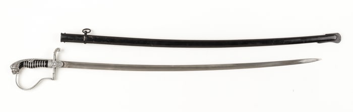 EARLY NSDAP WAFFEN-SS LIONS HEAD OFFICER SWORD